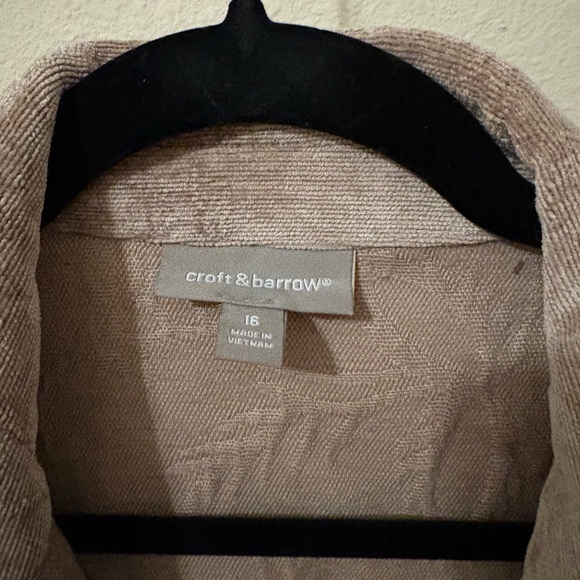 Croft & Barrow Textured Beige Blazer - Picture 3 of 3